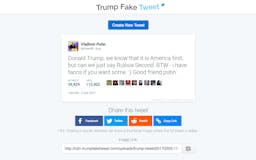 Trump Fake Tweet media 1