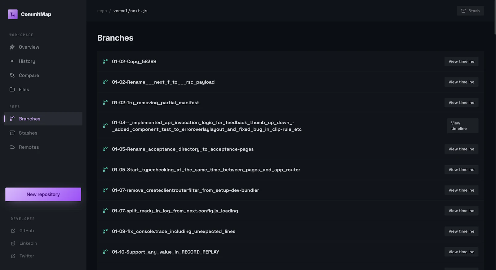 CommitMap screenshot 10