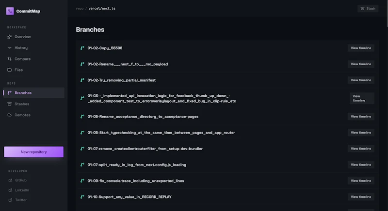 CommitMap screenshot 10