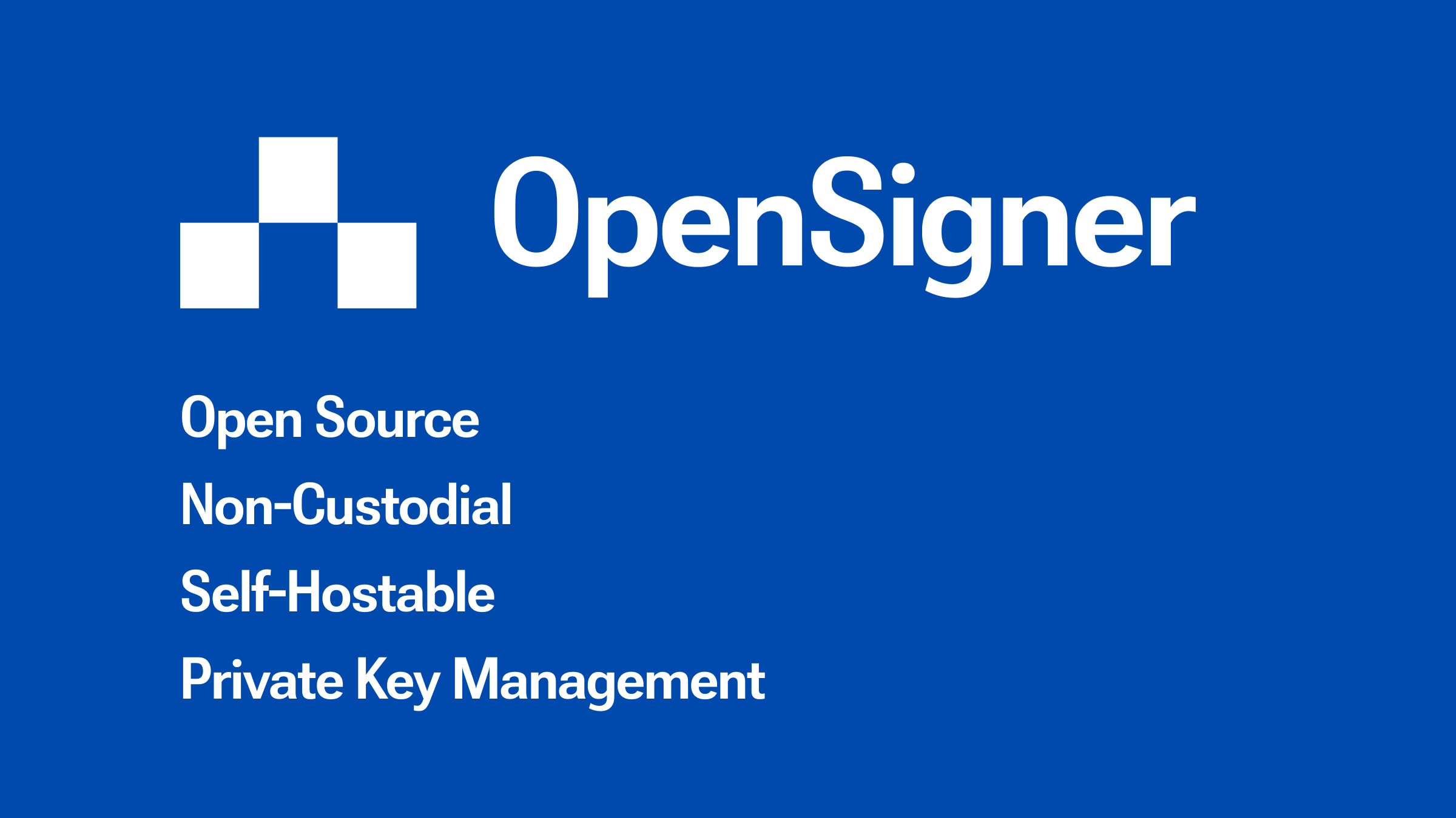 OpenSigner