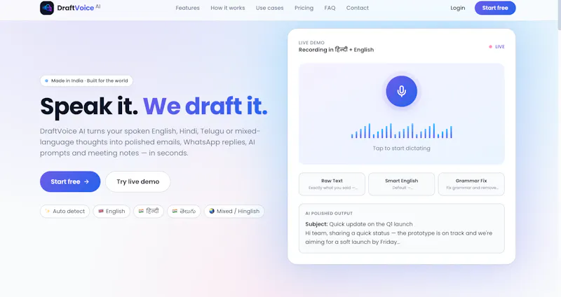 Draft Voice AI screenshot 1