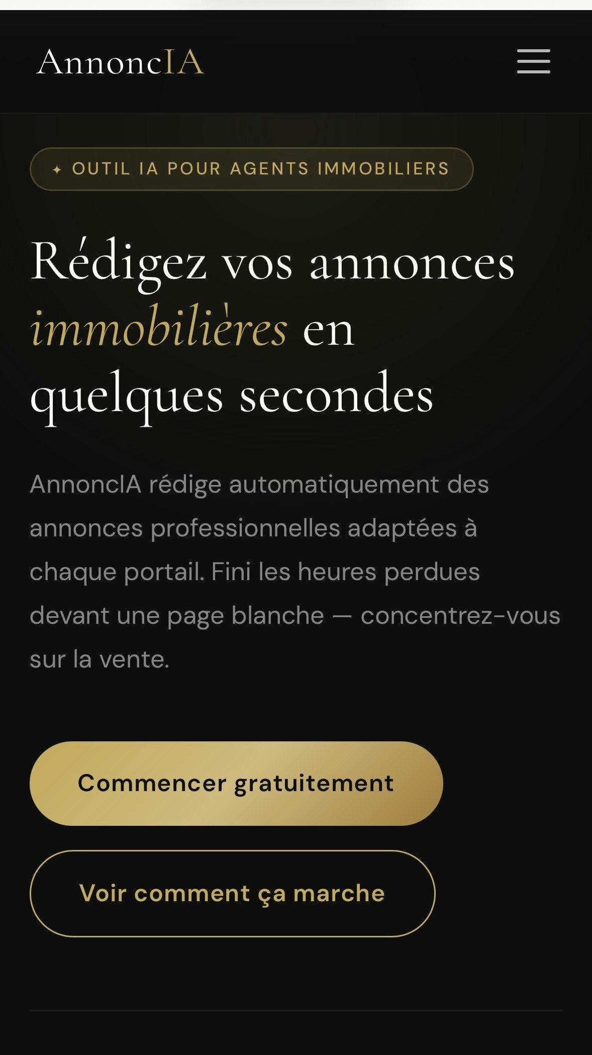 AnnoncIA - Main product screenshot demonstrating key features and user interface