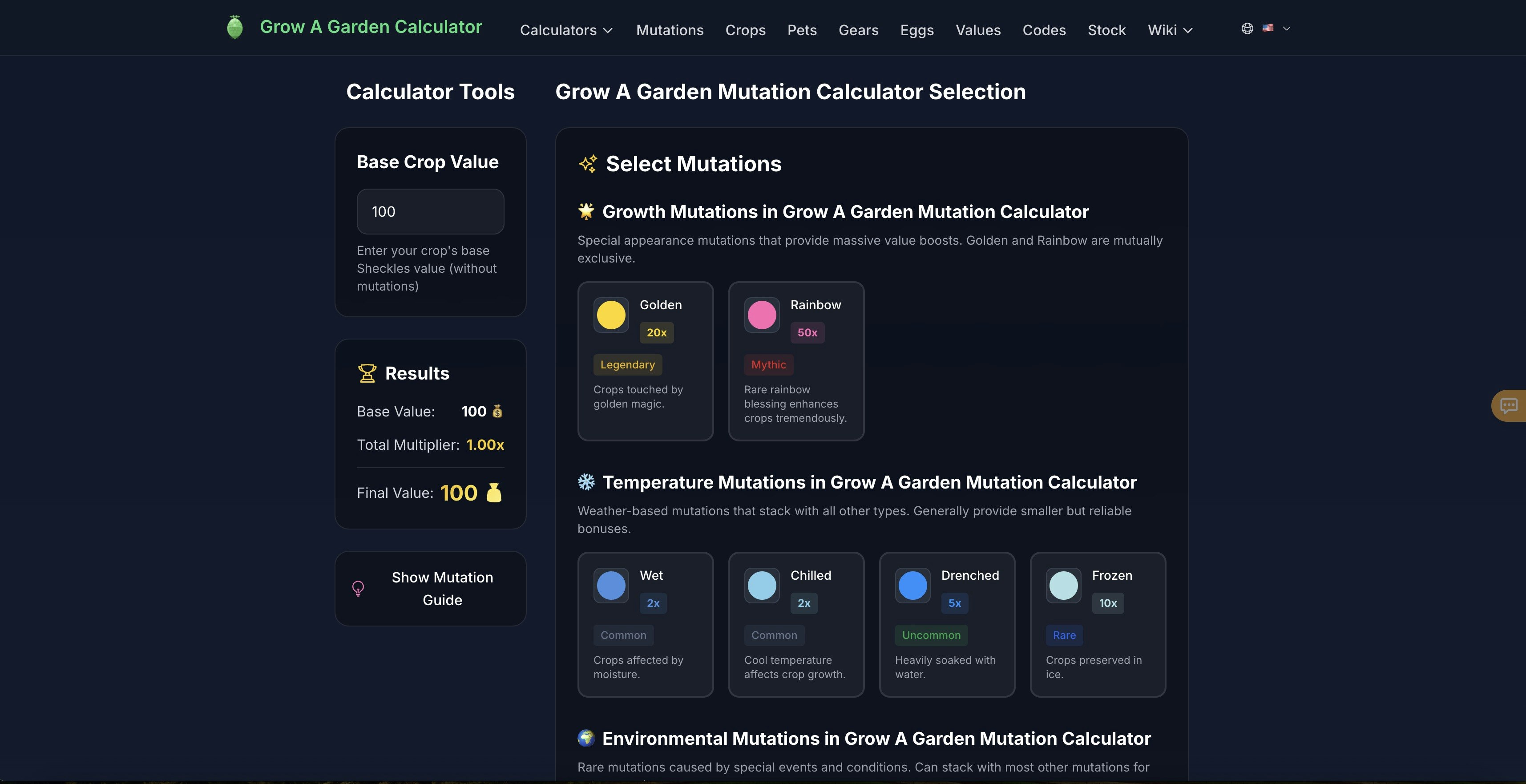 Ultimate Grow A Garden Calculator gallery image