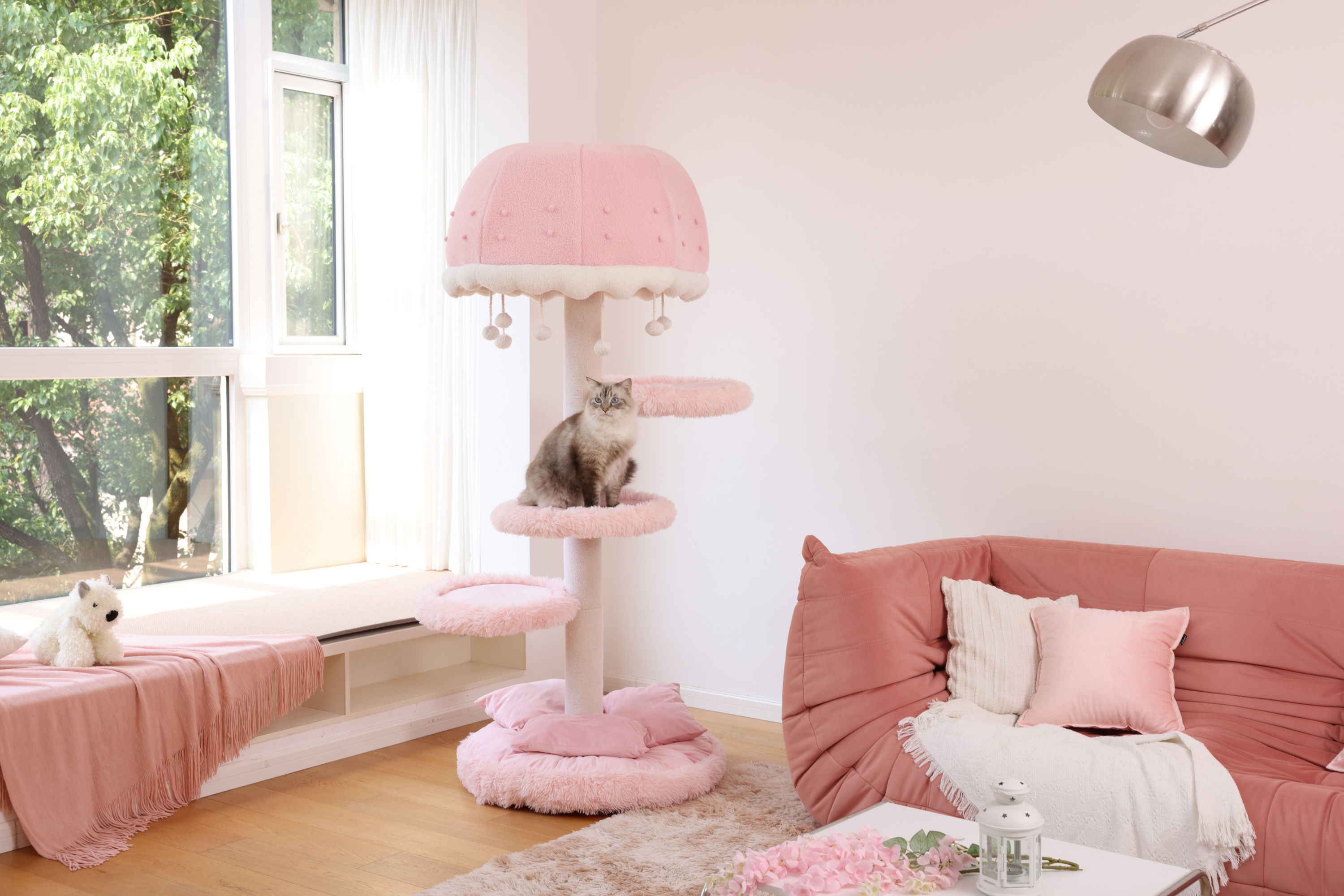 Média Arbre à chat méduse de qualité meuble - Élégant, durable, confortable 6