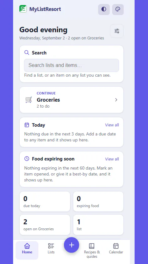 MyListResort screenshot