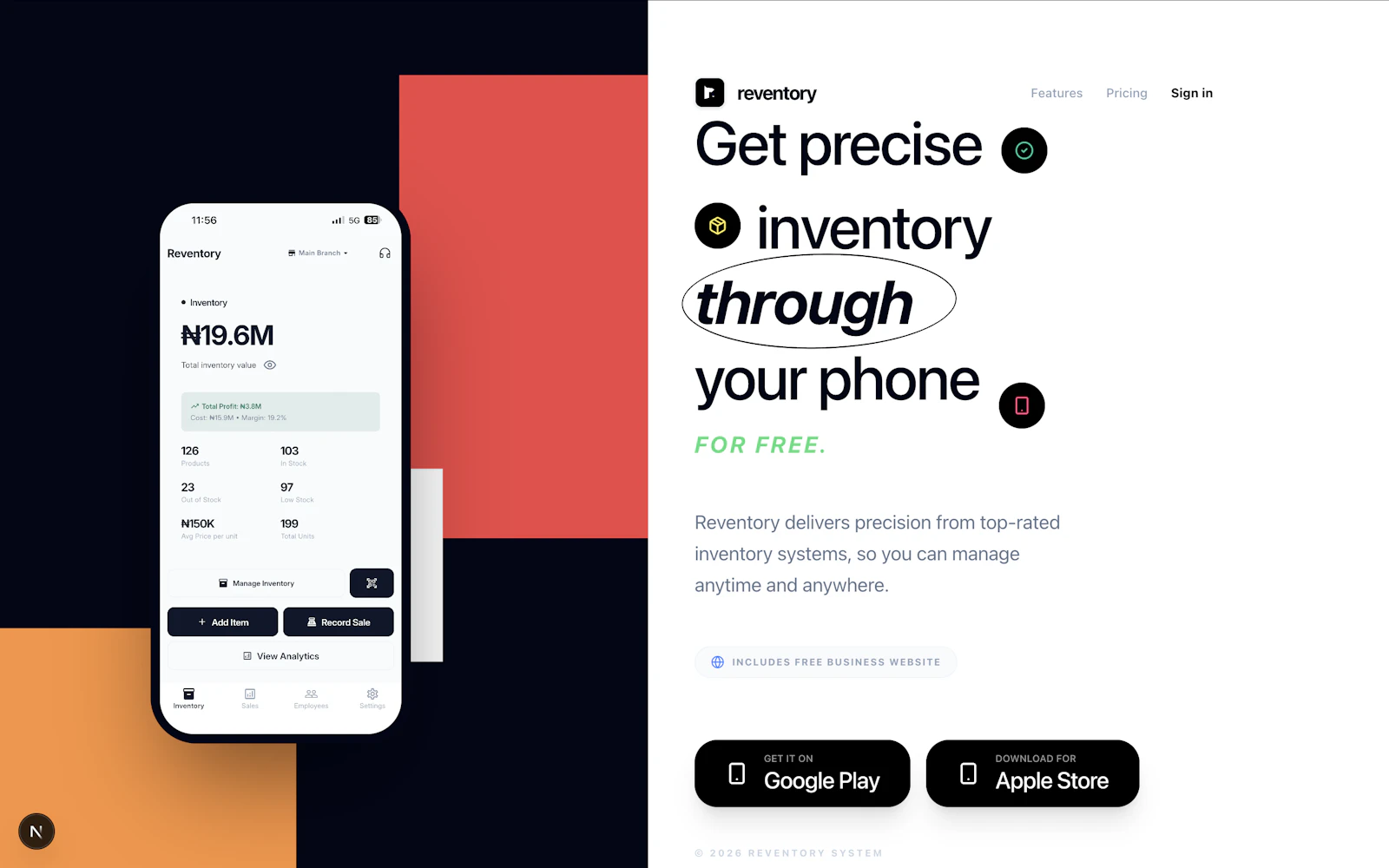 Reventory screenshot 1