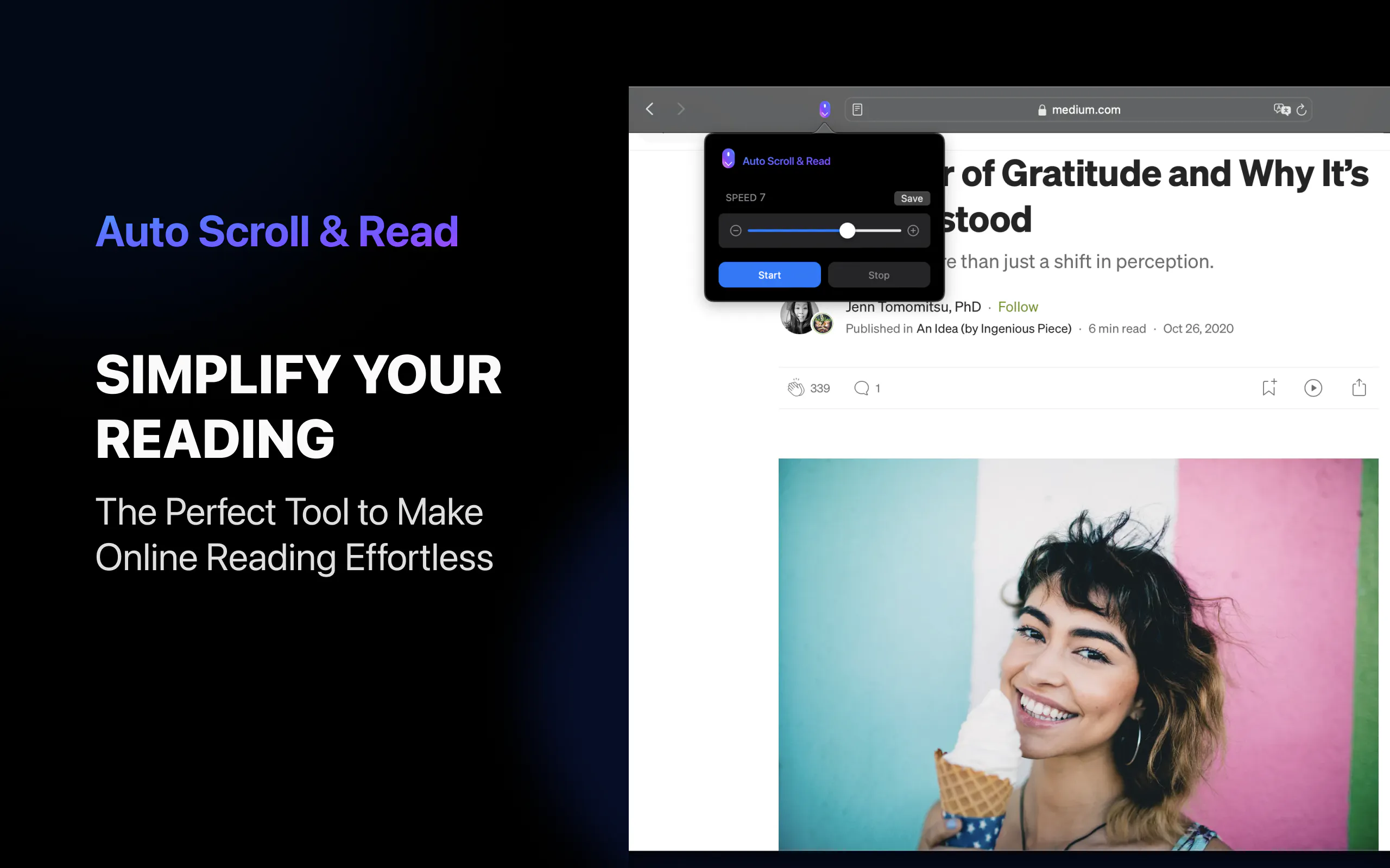 Auto Scroll and Read - Safari Extension: Effortlessly auto-scroll ...