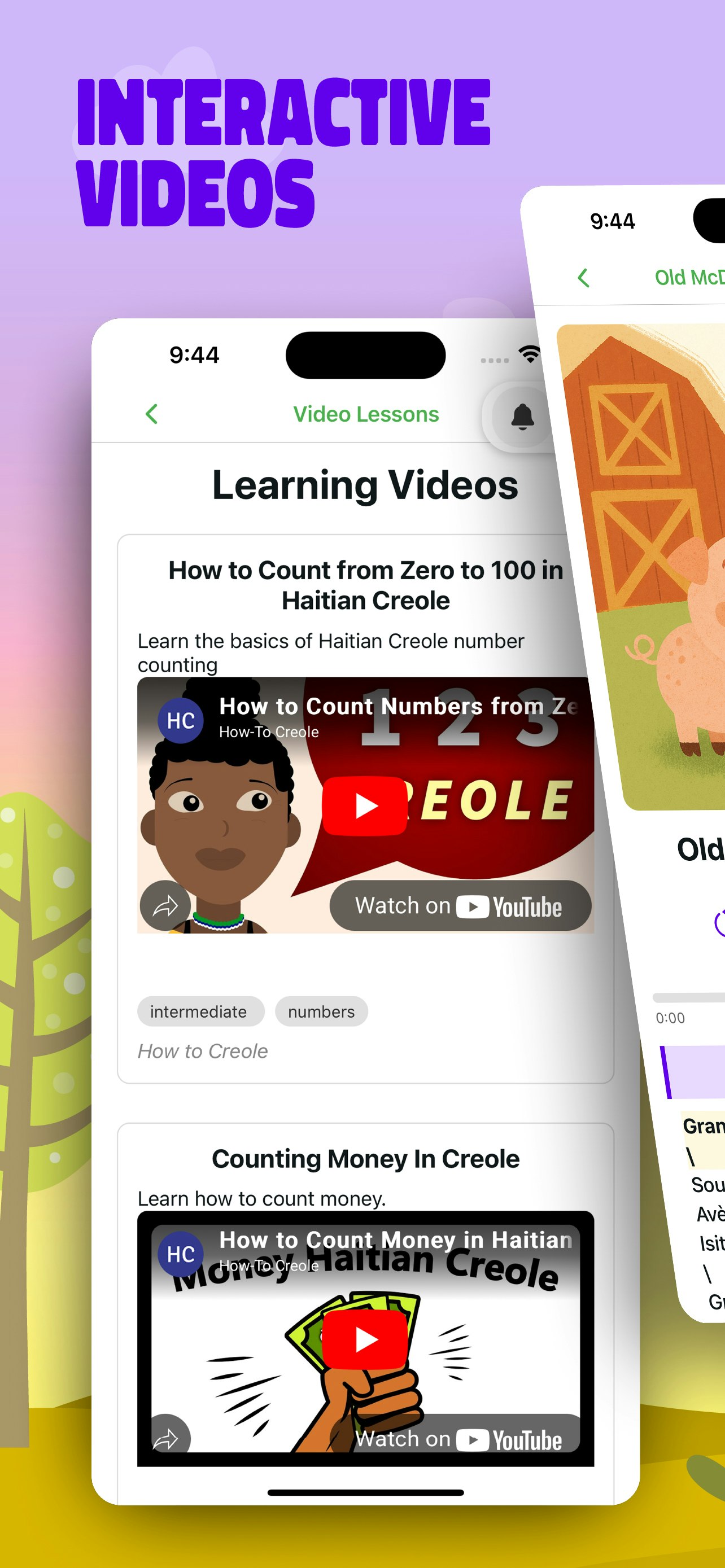 Learn Creole with Jorge - Screenshot 2 showing product features and functionality