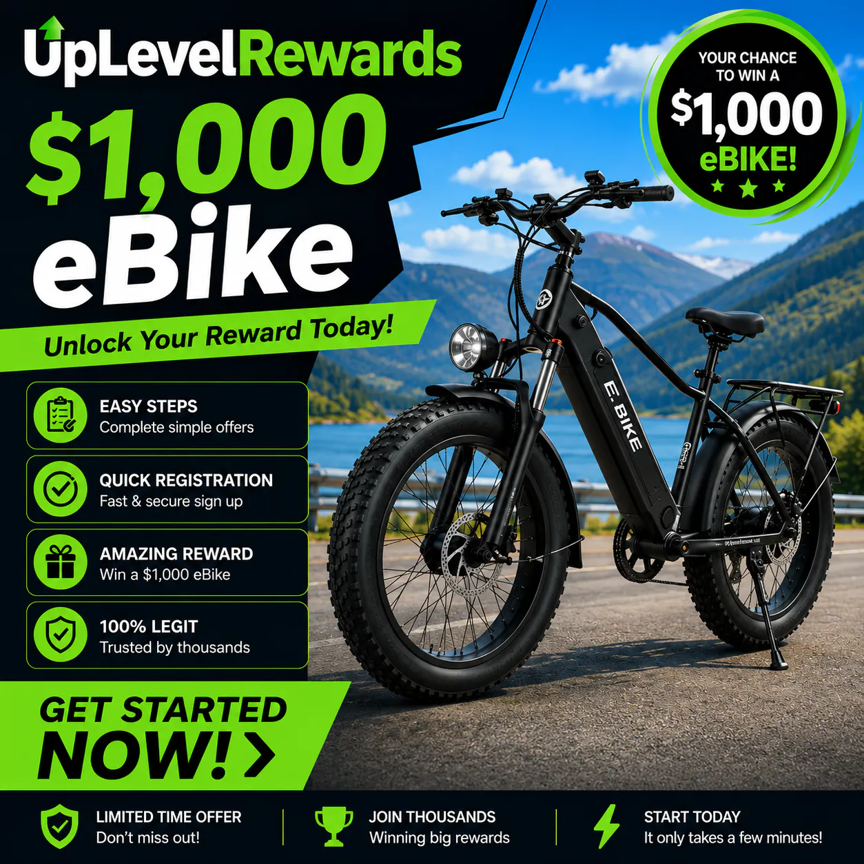  $1,000 eBike Giveaway(US) 