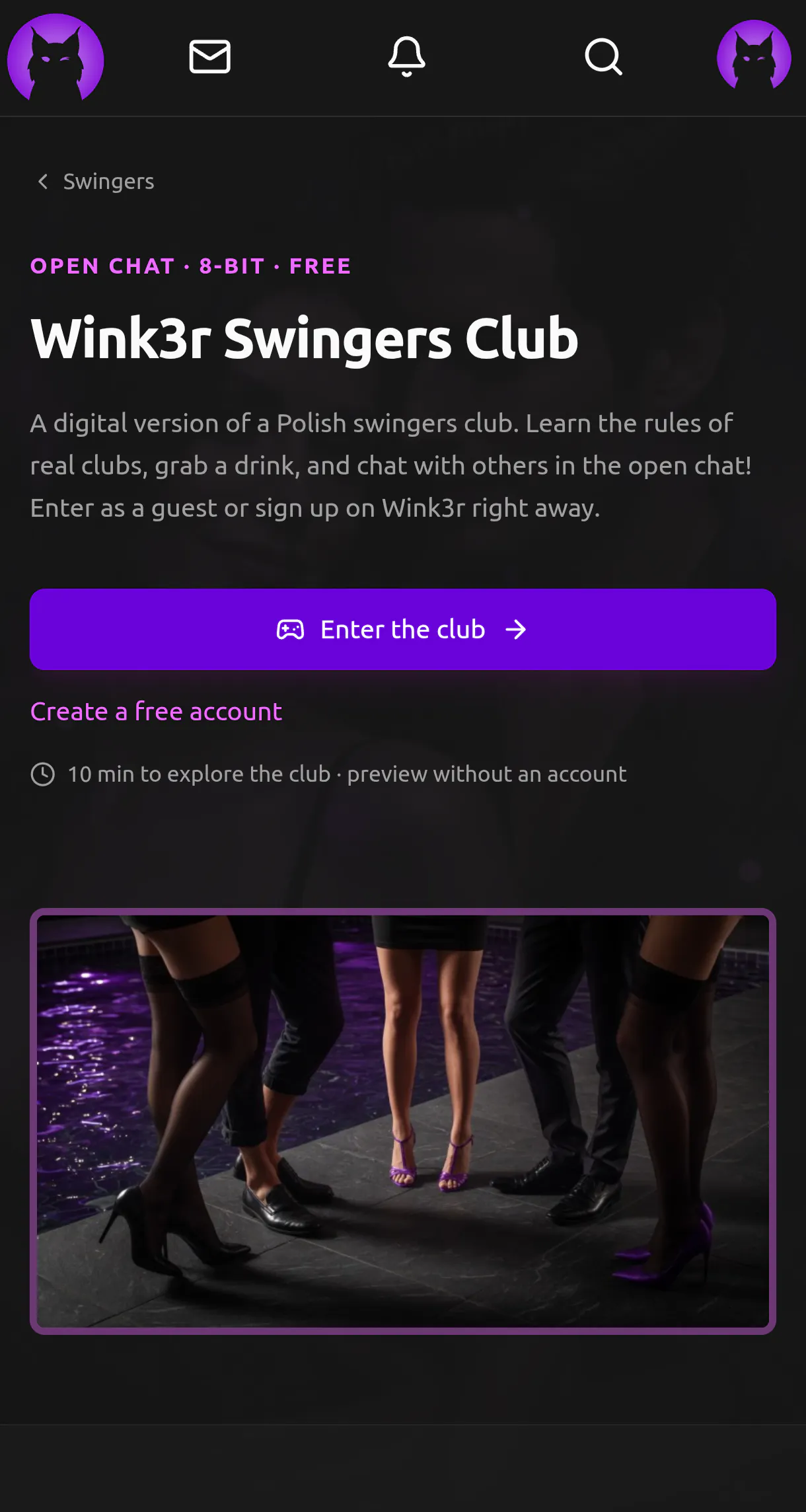 Wink3r Swingers Club gallery image