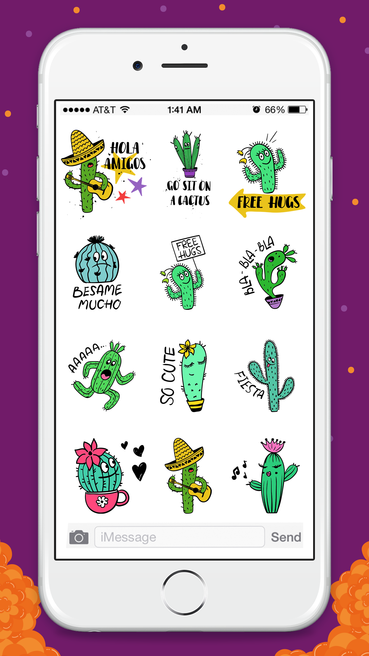 Animated Cactus Emoticons for iMessage gallery image