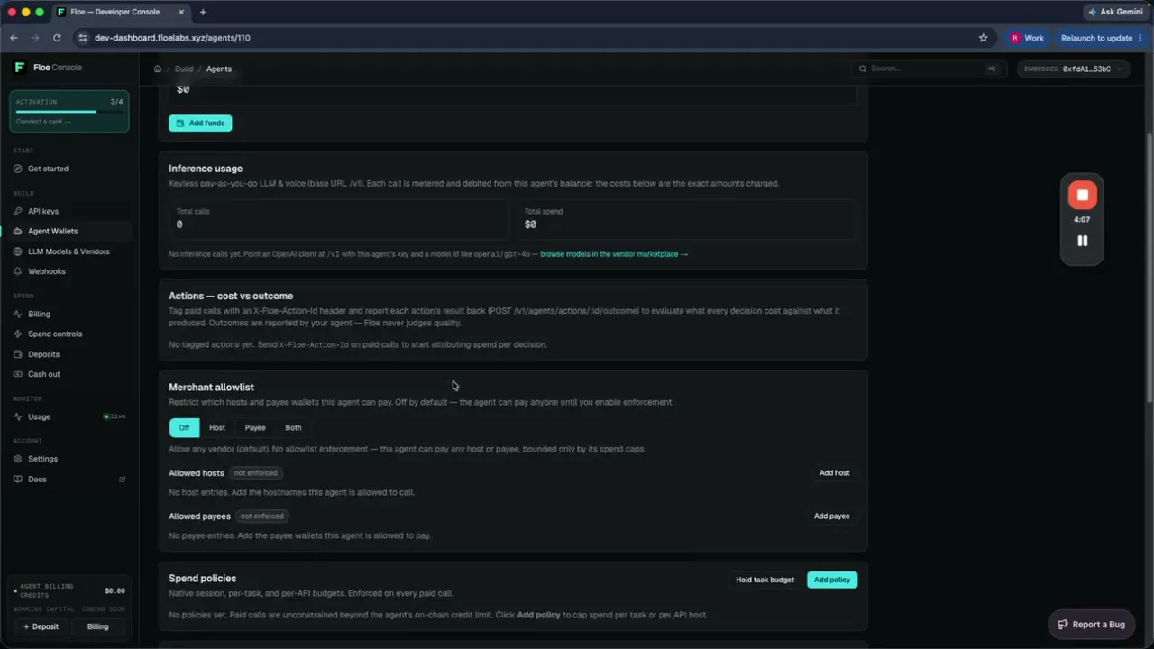 Floe spend controls for voice AI agents gallery image