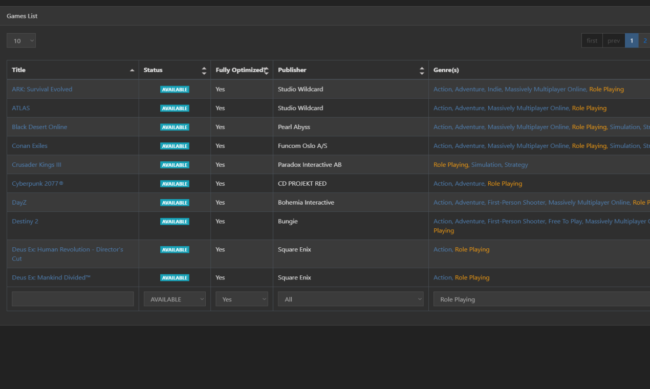 Cloud Gaming Lister gallery image