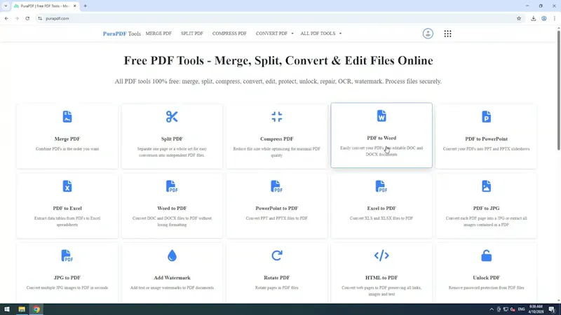 PuraPDF screenshot 1 (video preview)