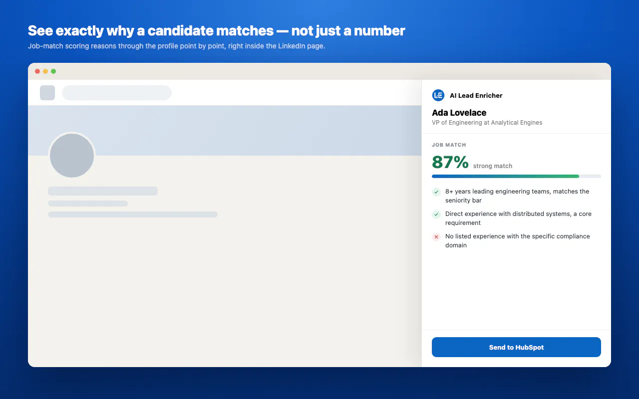 AI Lead Enricher & Job Match gallery image