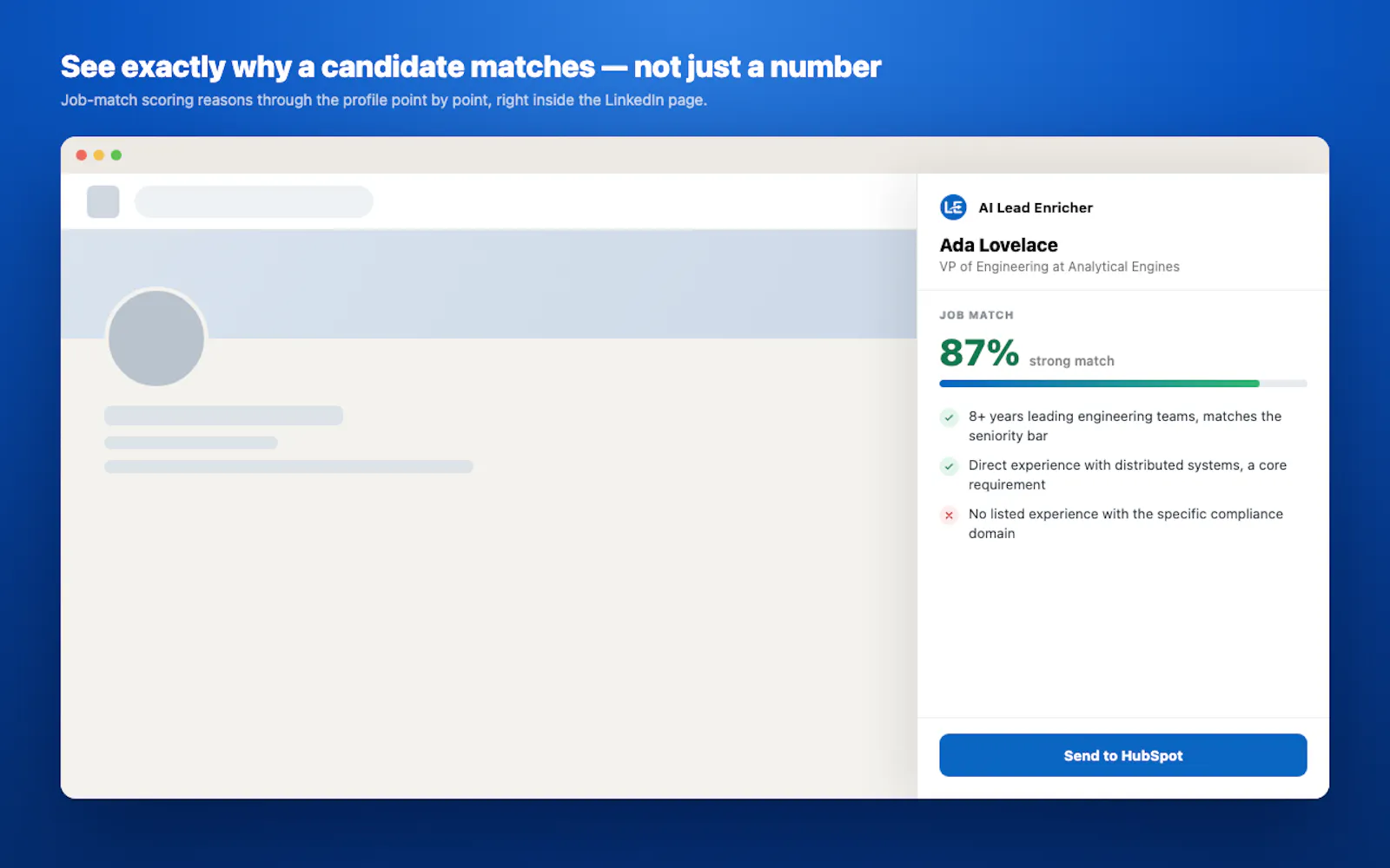 AI Lead Enricher & Job Match screenshot 3