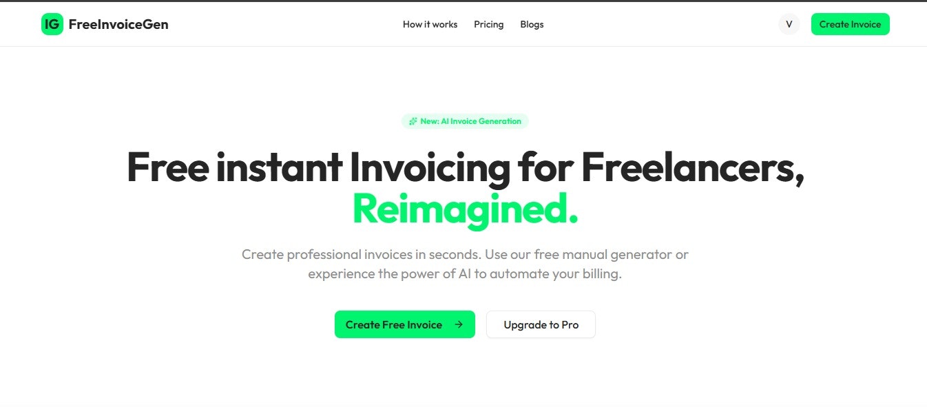 Free Invoice Generator - Screenshot 2 showing product features and functionality