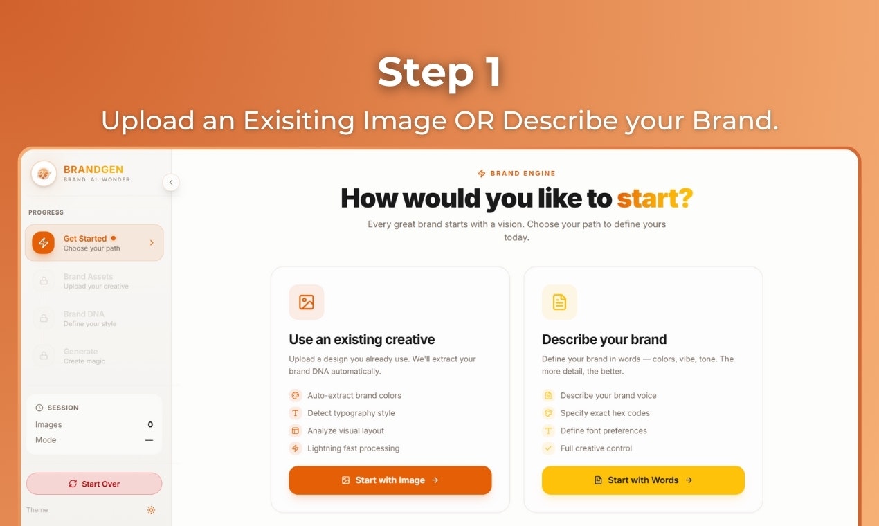 BrandGen - Screenshot 2 showing product features and functionality