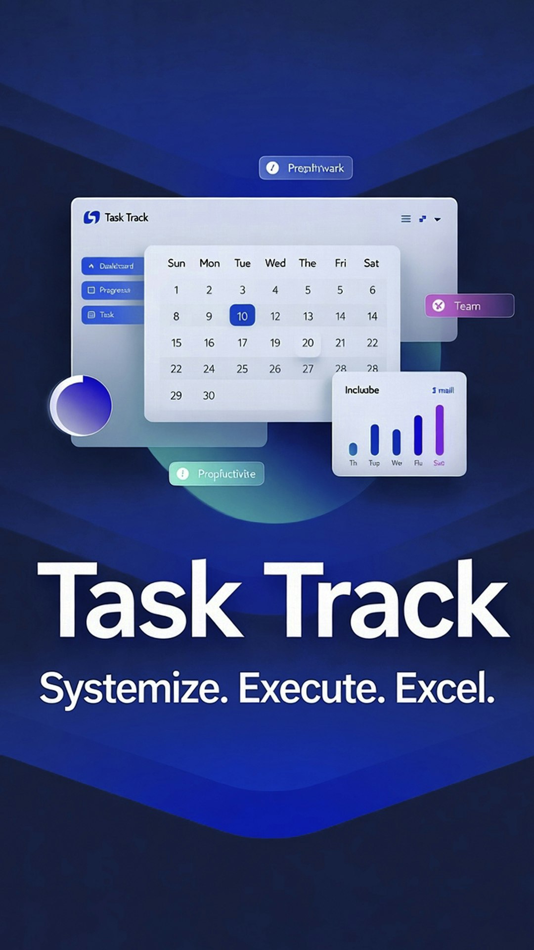 TaskTrack - Main product screenshot demonstrating key features and user interface