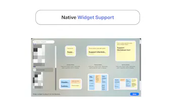 Sticky Notes with Native Widget on macOS gallery image