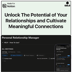 Personal Relationship Manager