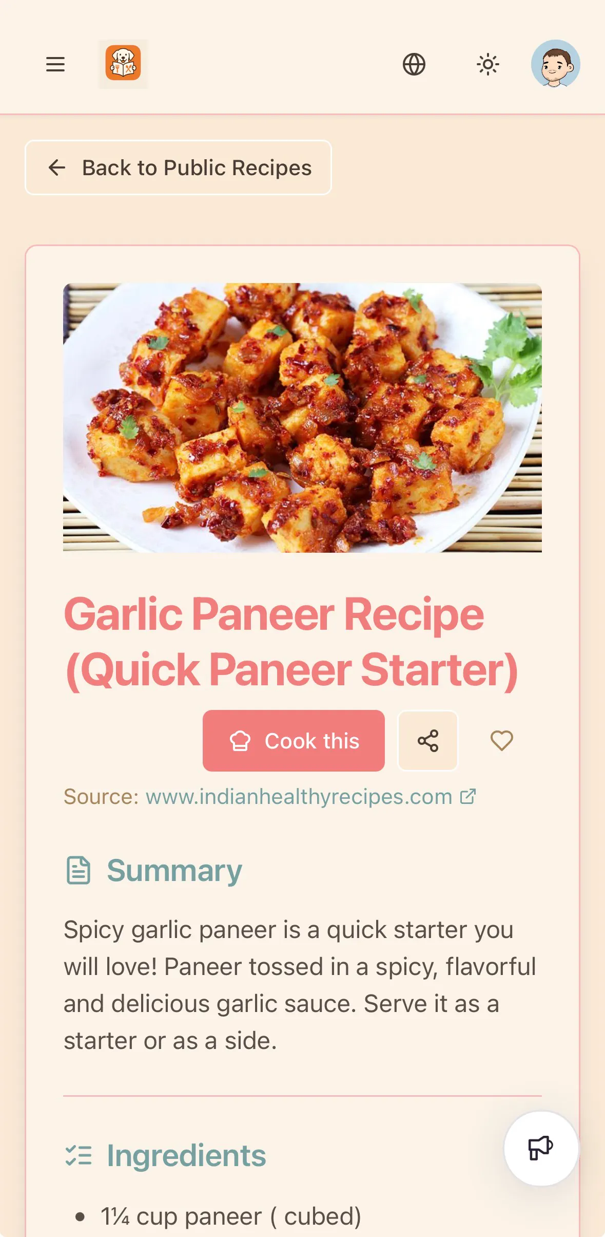 Recipe Retriever gallery image