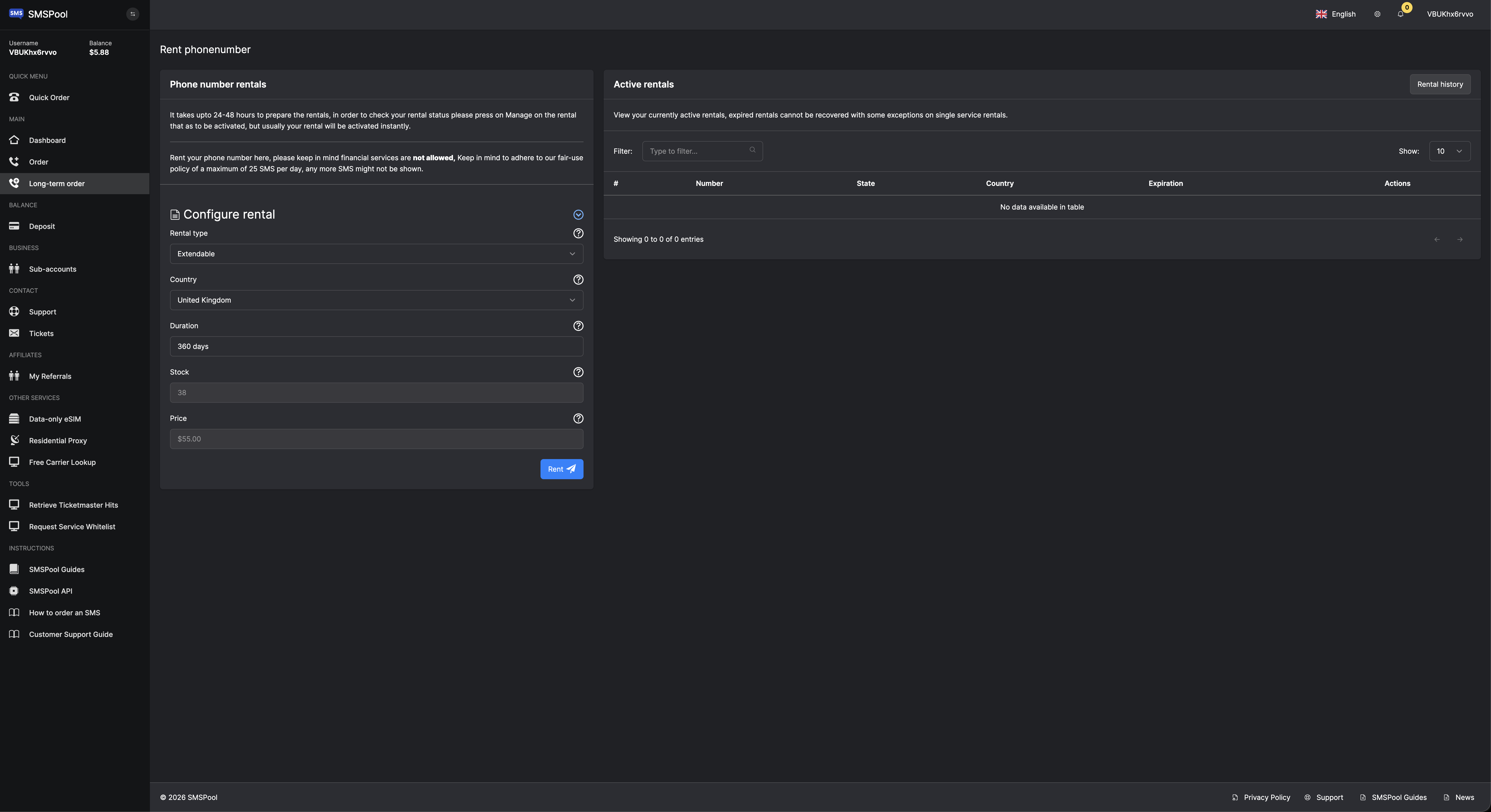 SMSPool.net gallery image