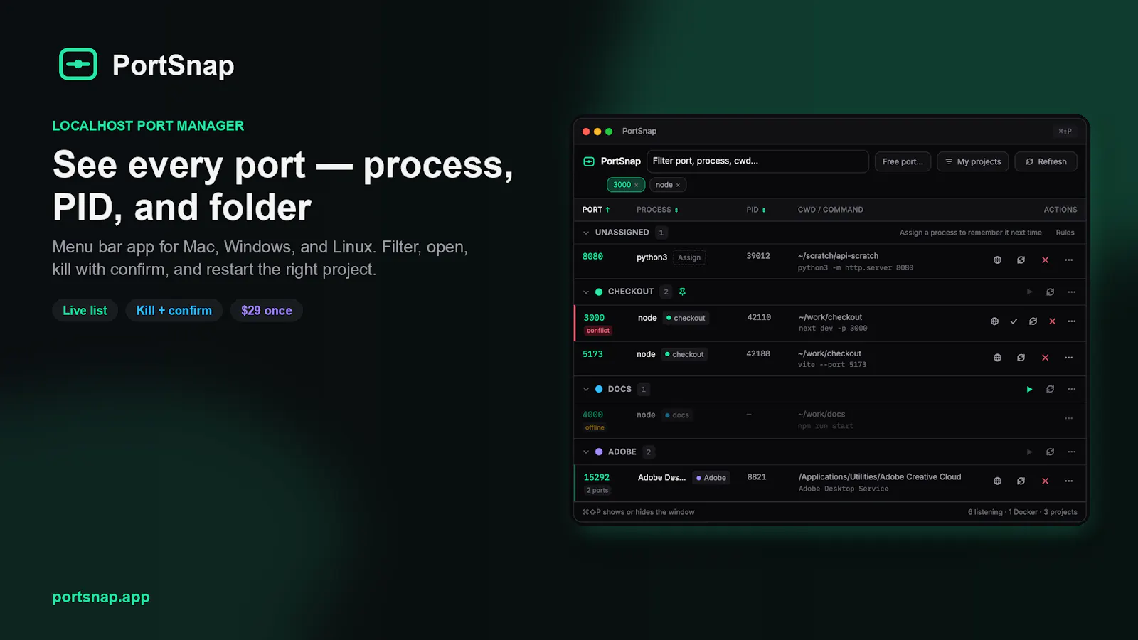PortSnap screenshot 2
