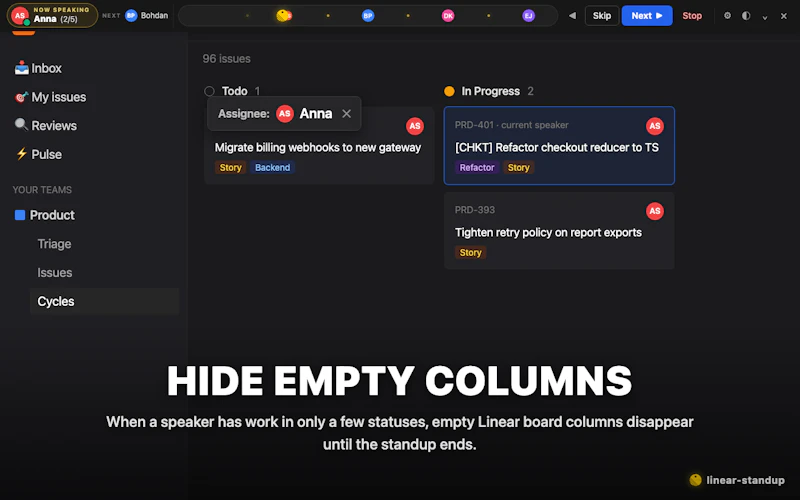 Linear Standup screenshot 4