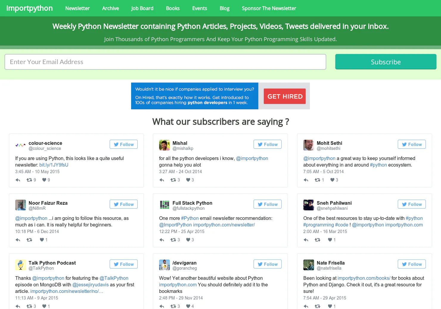 Import Python