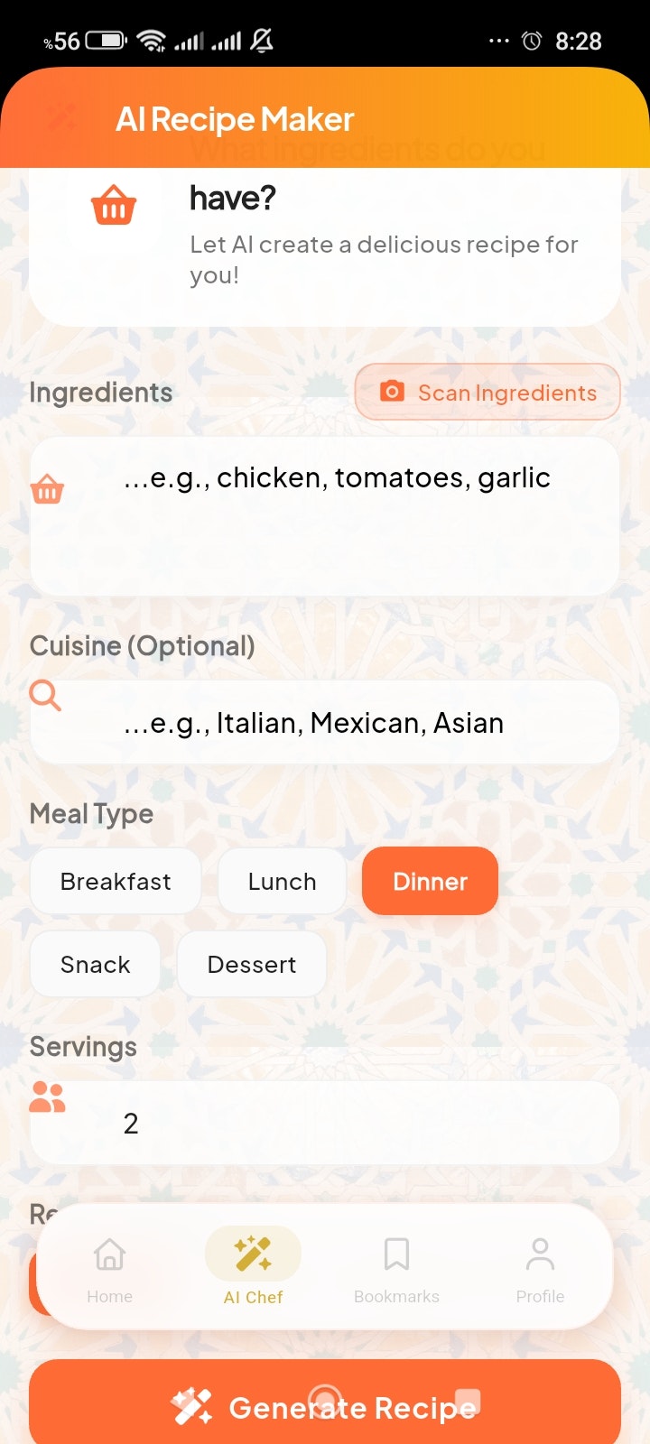 Okuze – AI Cooking & Recipe Generator gallery image