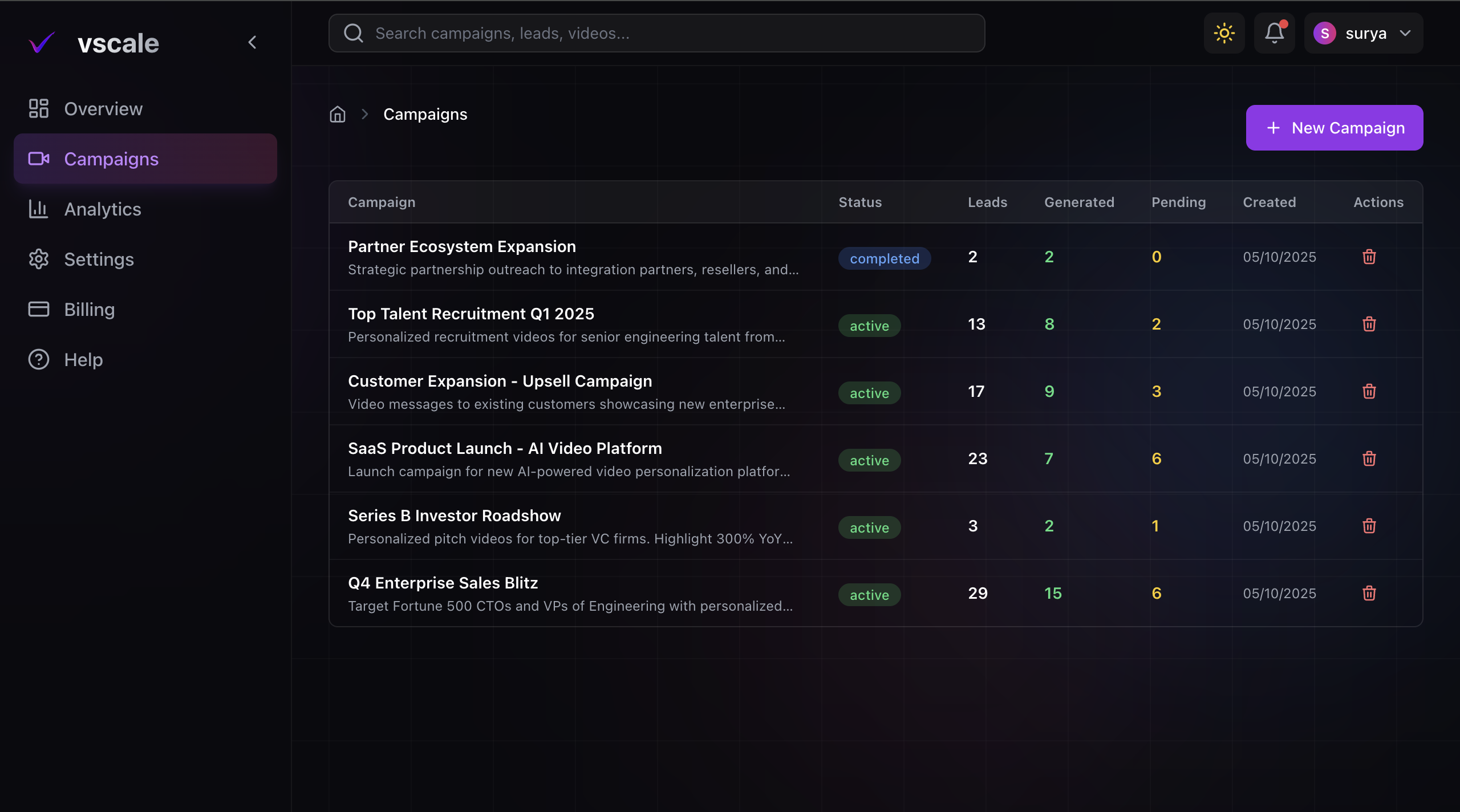 vscale.ai - Screenshot 3 showing product features and functionality