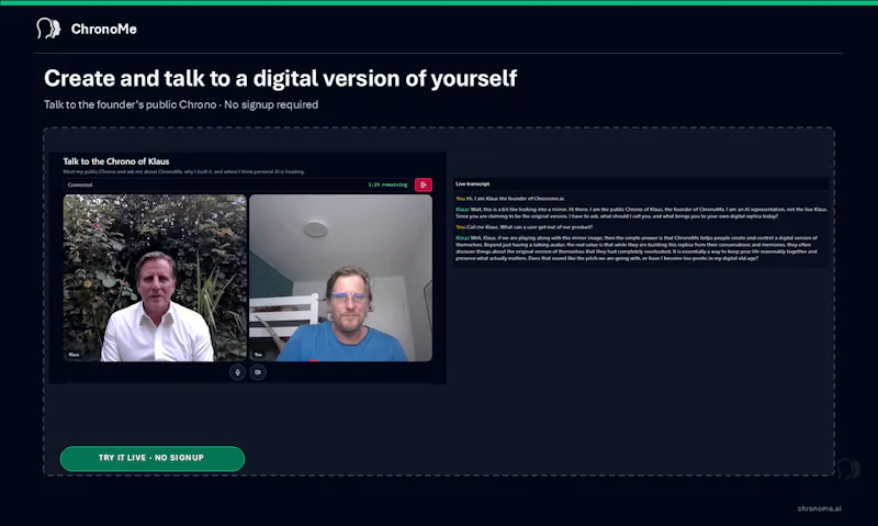ChronoMe screenshot 1