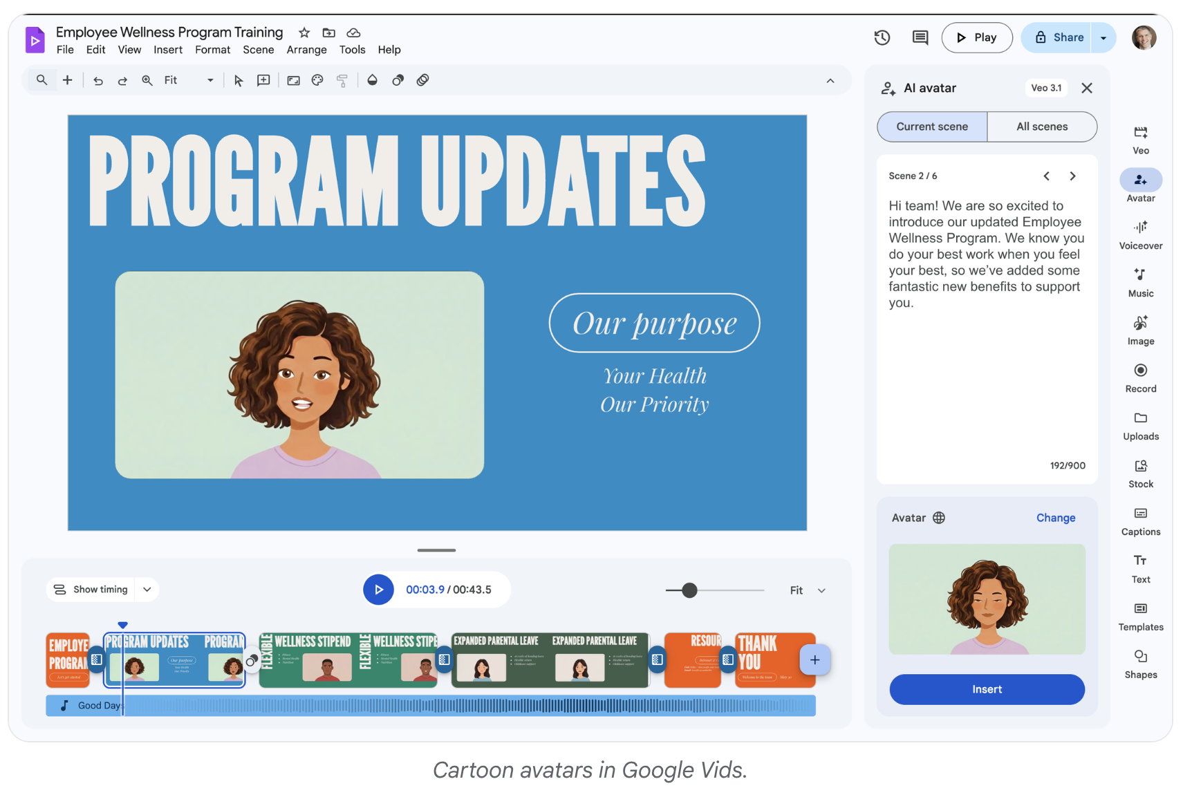 Google Vids 2.0 gallery image