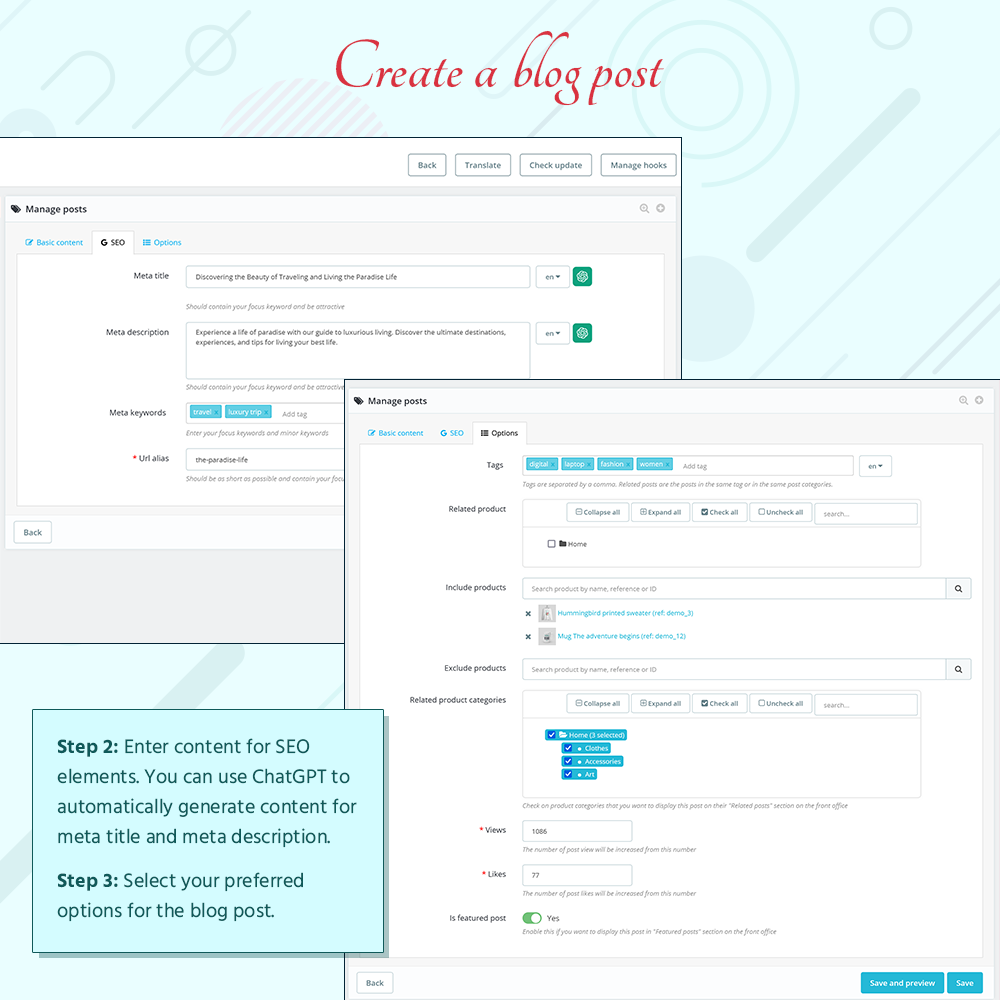  BLOG – All In 1 PrestaShop Blog Module gallery image