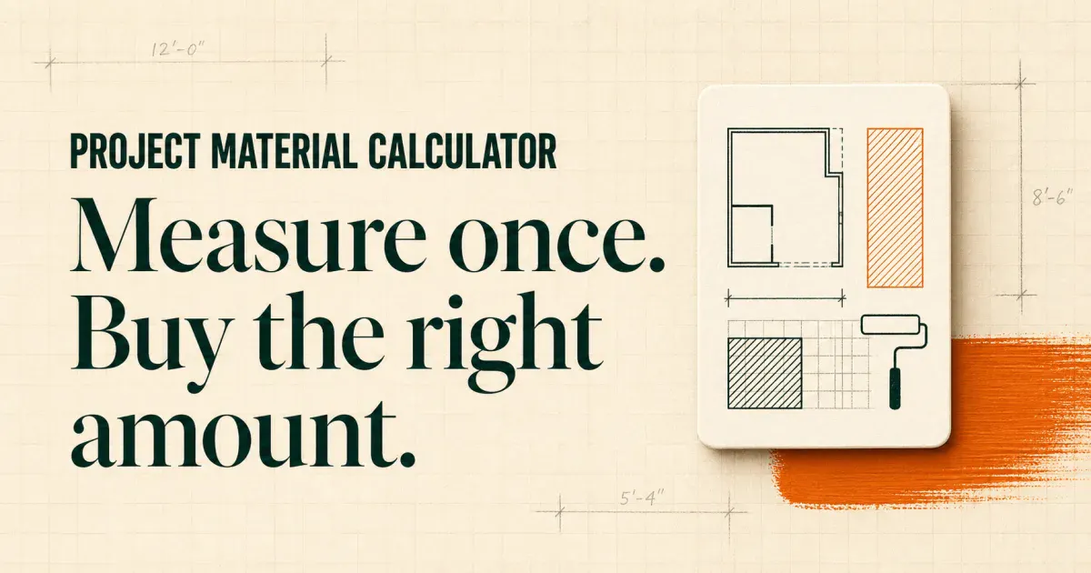Project Material Calculator screenshot