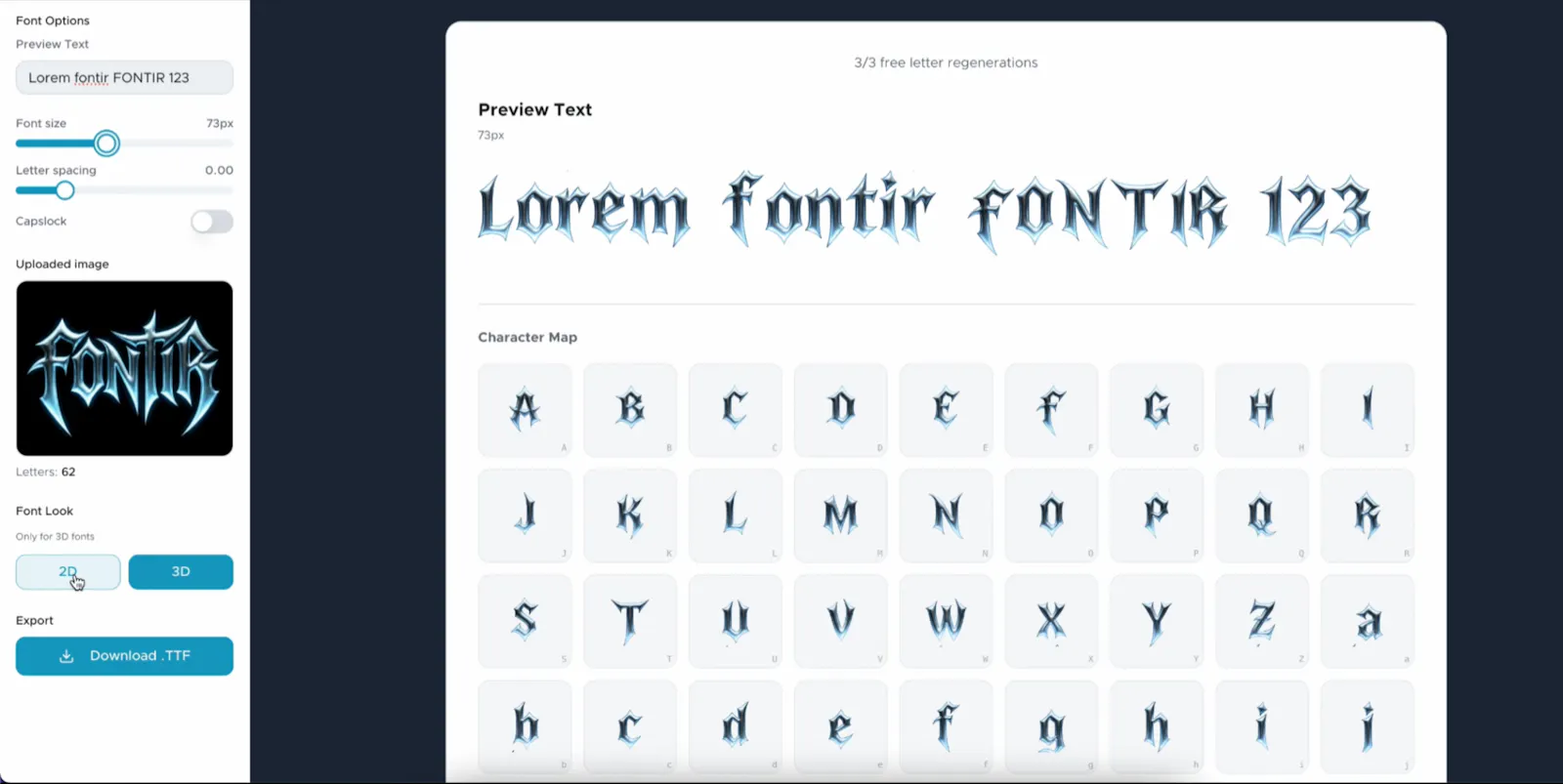 Fontir screenshot 3