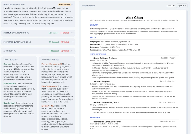 Resume Pass screenshot 1