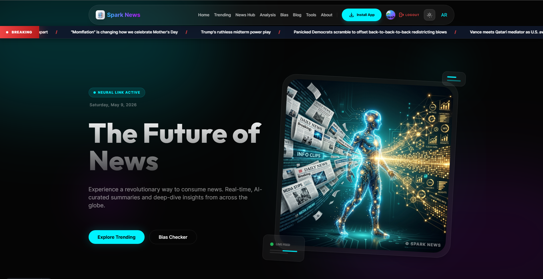 Spark News - AI Bias Checker gallery image