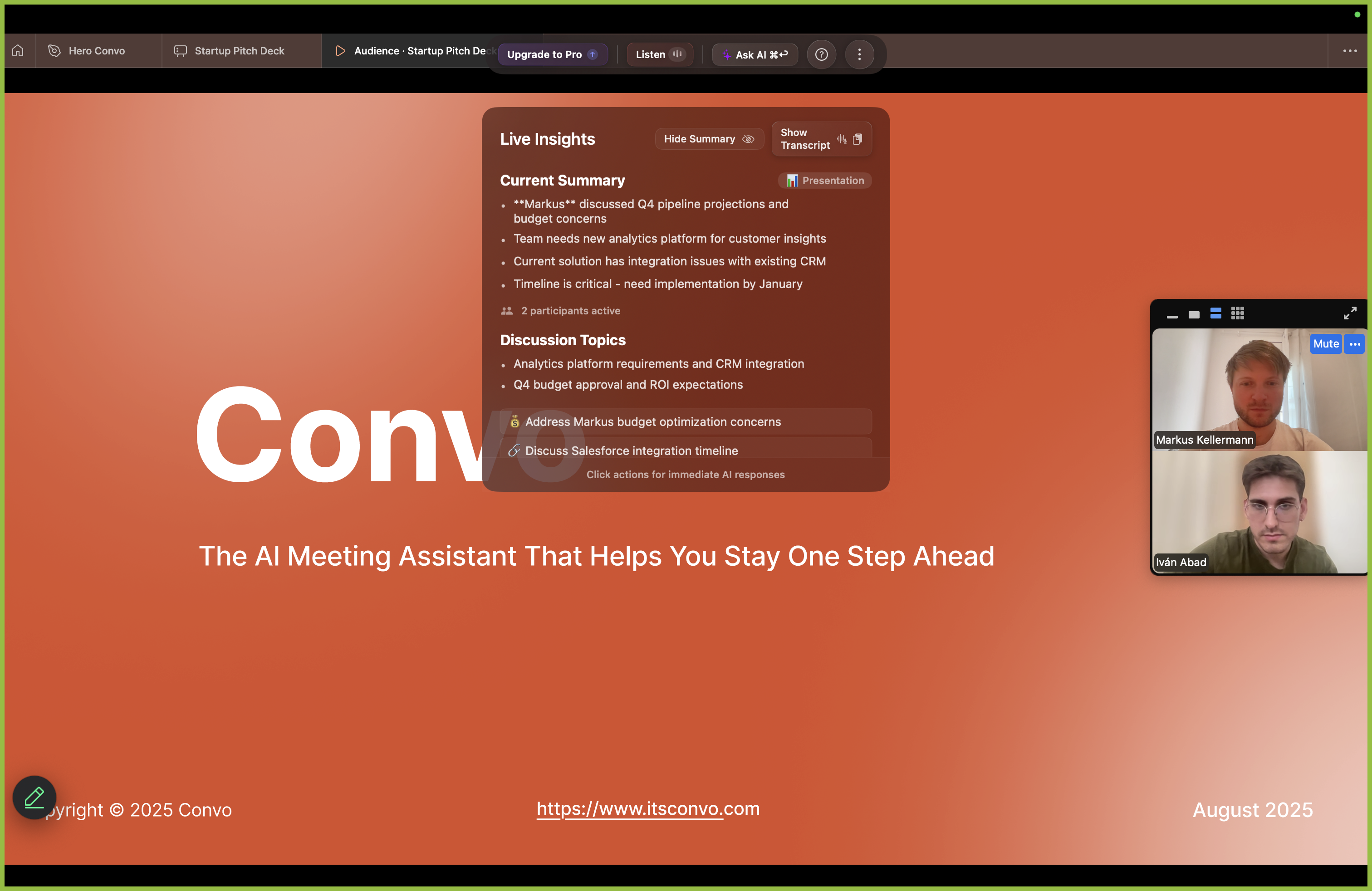Convo AI Meeting Assistant – 04