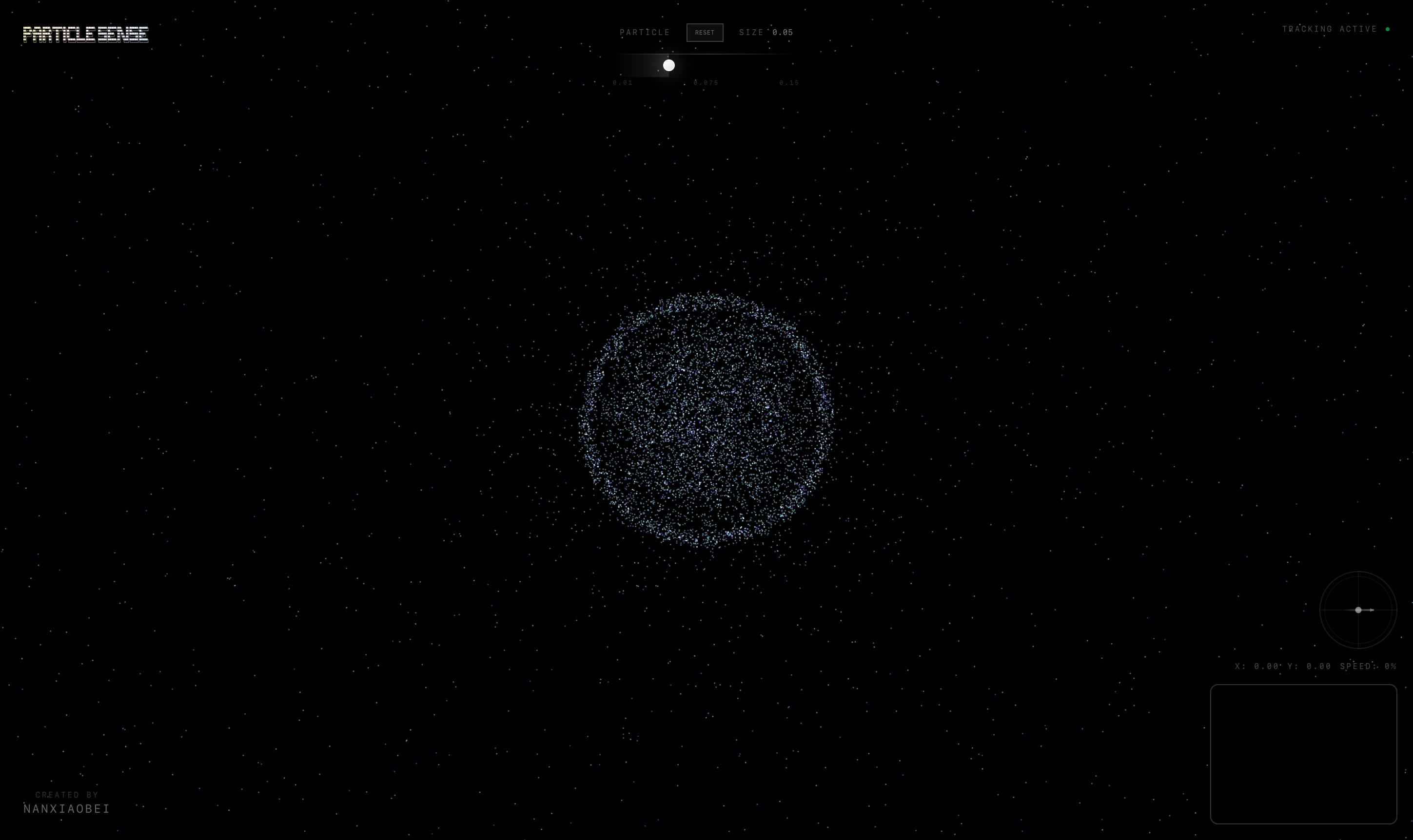 Particle Sense - Screenshot 2 showing product features and functionality