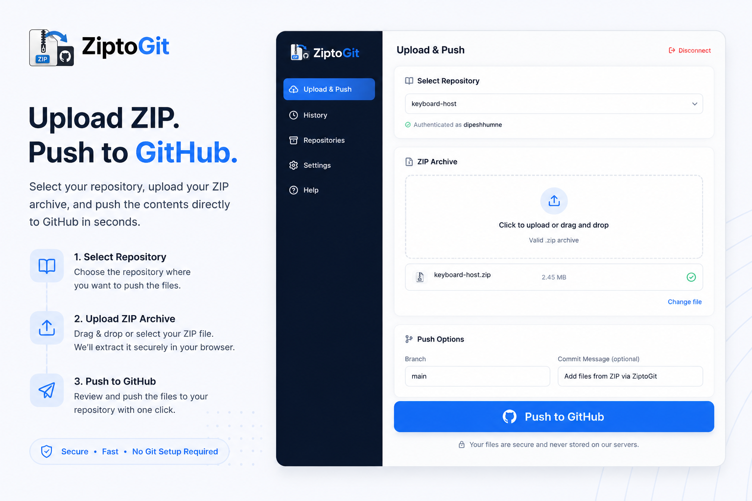 ZiptoGit gallery image