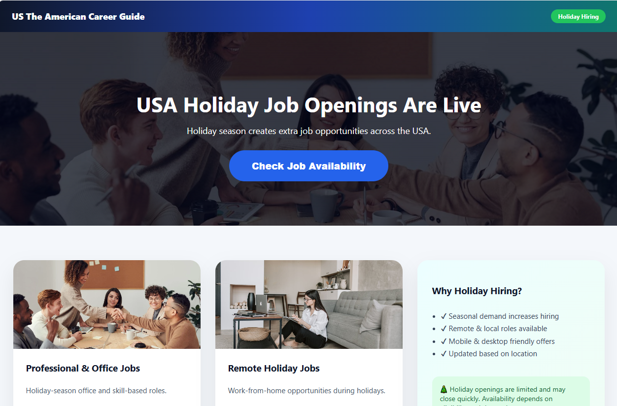 USA Job Giveaway Hub & Gift Card - Screenshot 2 showing product features and functionality