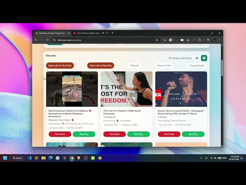 YouExtrac screenshot 1 (video preview)