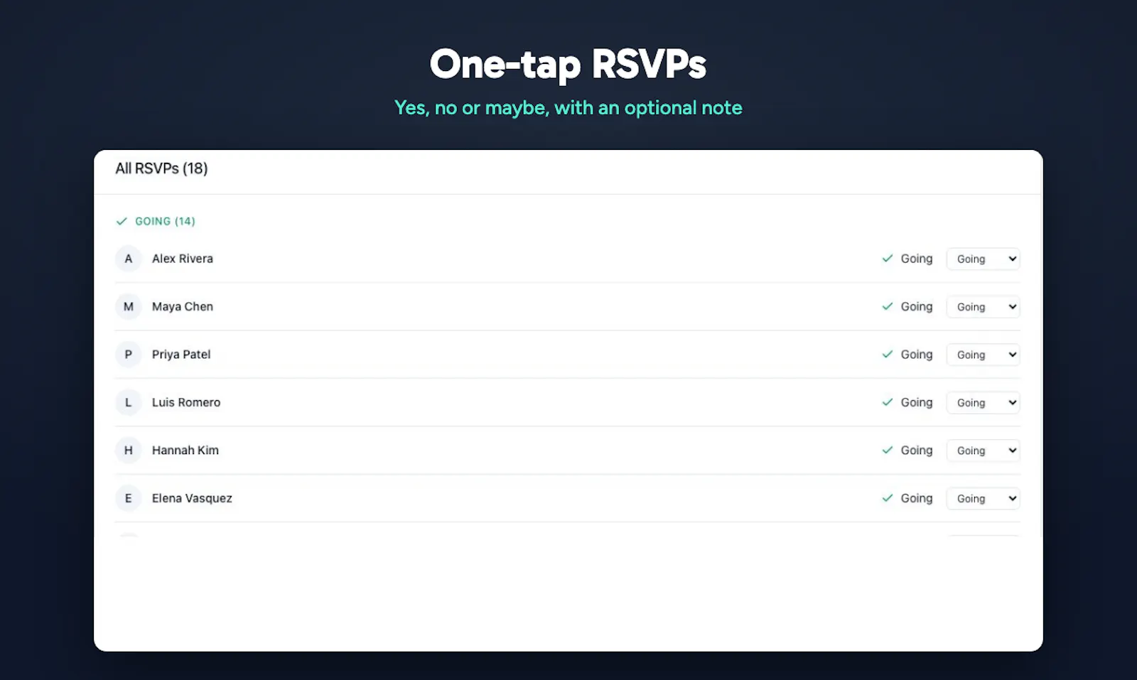 TeamOutings screenshot 3