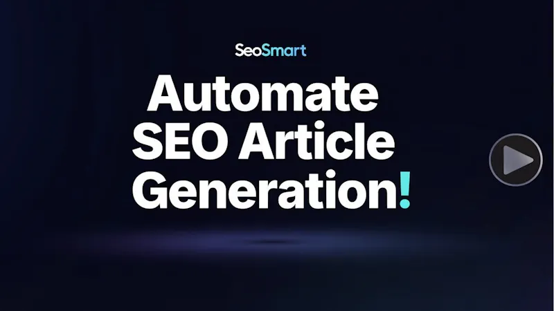 SeoSmart screenshot 1 (video preview)