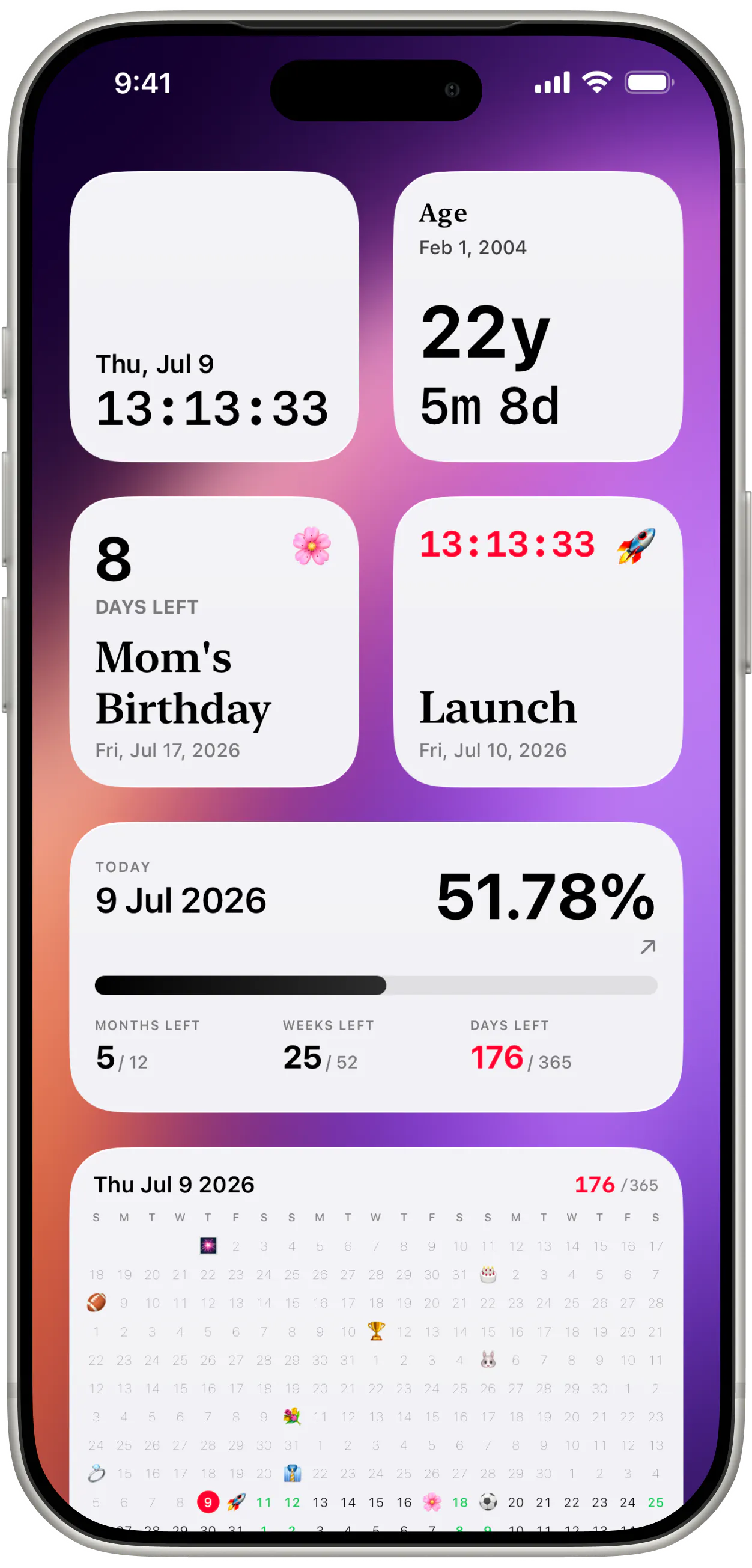 Day Grid - Countdown Widget gallery image
