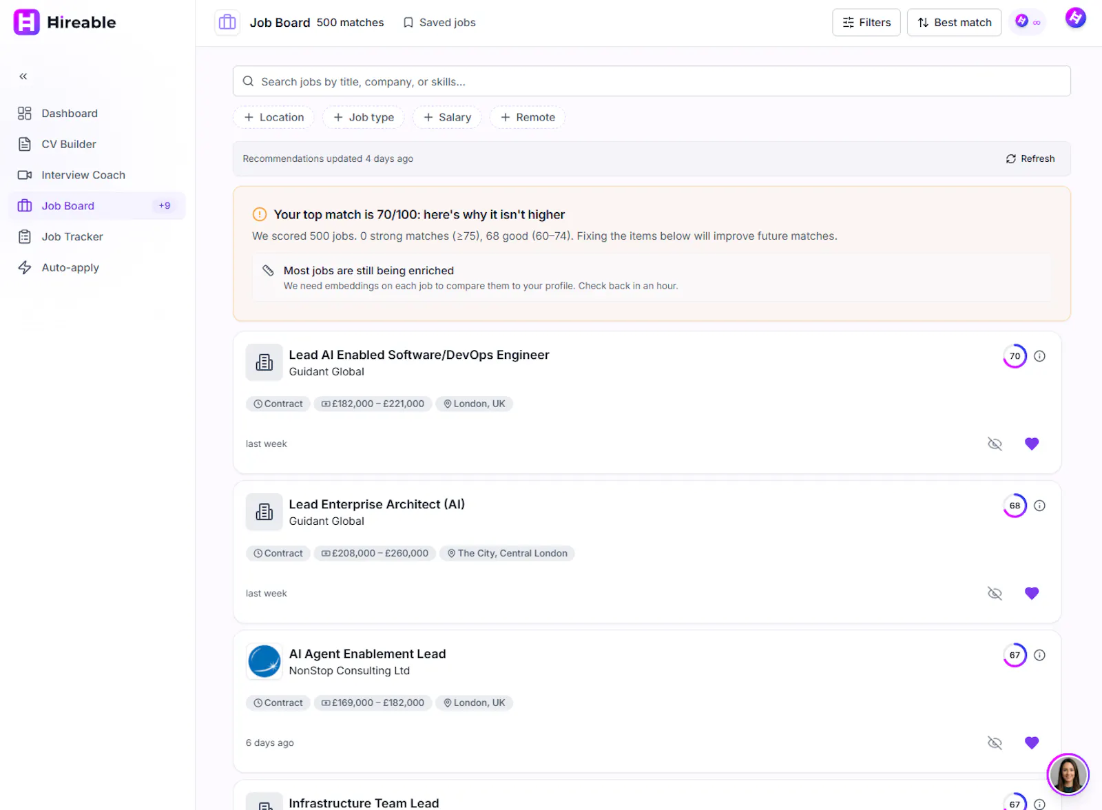 Hireable screenshot 13