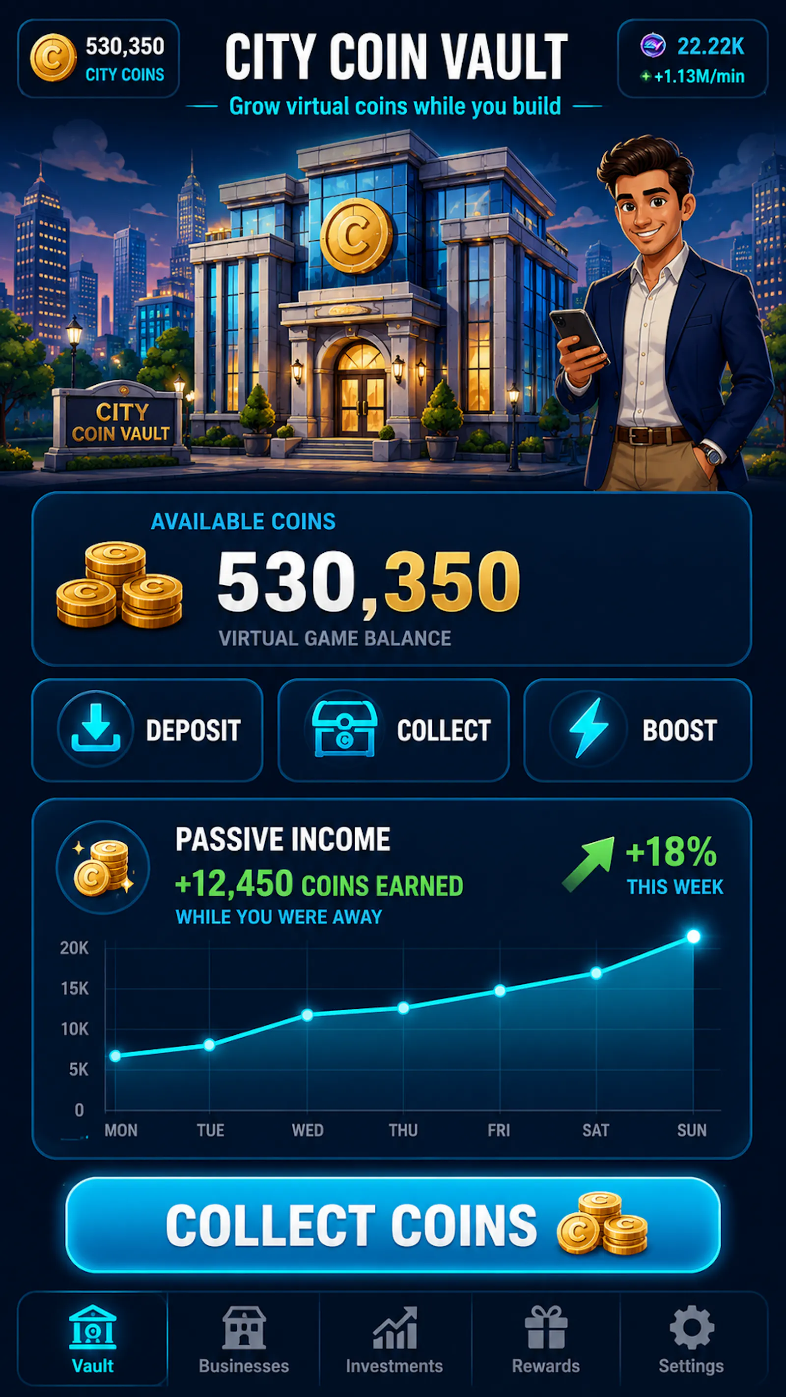 Poor 2 Power: Tycoon Simulator screenshot 2