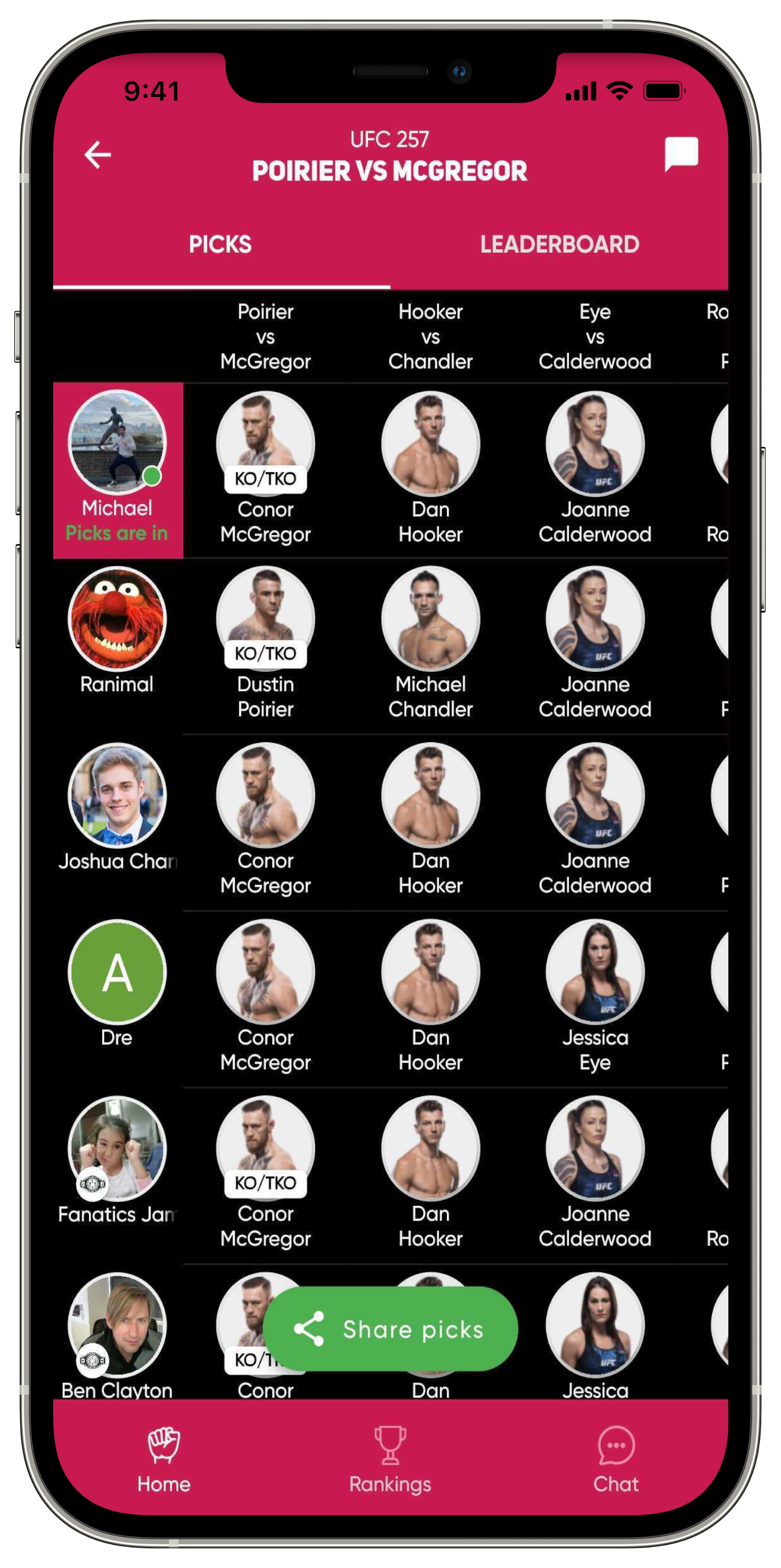 Fanatics Fantasy MMA gallery image